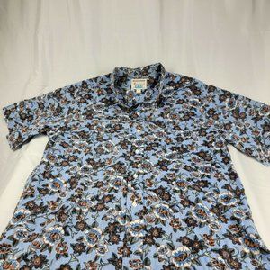 Kahala Hawaiian Islands Shirt Mens L Short Sleeve Cotton Button Front Floral